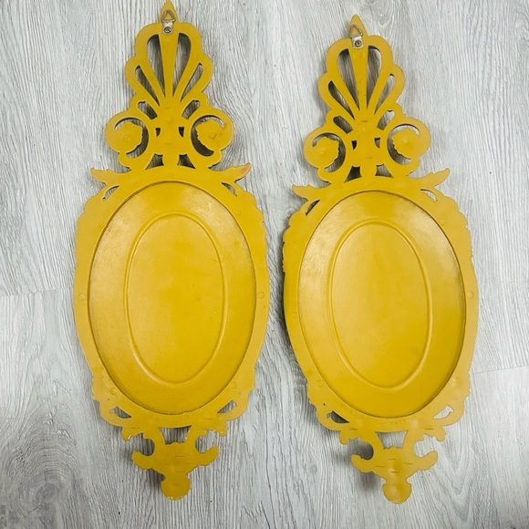 Vintage Dart Industries 7245 Ornate Golden Goddess Wall Plaques 22” Set of 2 USA - Picture 2 of 6